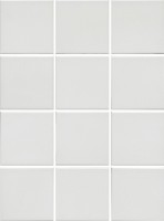 Мозаика Kerama Marazzi Агуста белый натуральный из 12 частей 9.8x9.8 1332