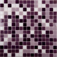 Мозаика NSmosaic Econom Series стекло фиолетовый бумага 2х2 32.7x32.7 MIX16