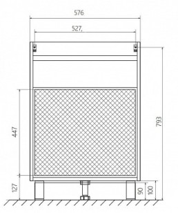 Тумба 1MarKa Соната 57.6x47.8x82 У51036