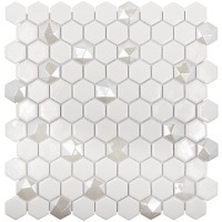 Стеклянная мозаика Vidrepur Hexagon Colors 100 Diamond 350d 31.7x30.7