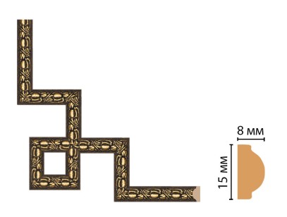 Декоративный угловой элемент Decomaster 130C-3-56 (200x200 мм)