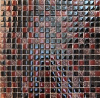 Мозаика Pixmosaic Glass Микс Черный 1.5x1.5 30x30 МС 2076