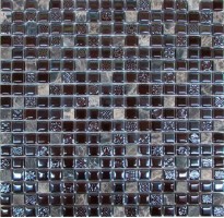 Мозаика Спектр-М Микс Стекло на сетке 30x30 SK10-129