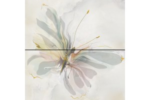 Панно Оникс бабочка салатный