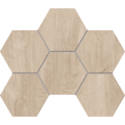 Мозаика Estima Soft Wood Hexagon неполированная 25x28.5 SF02