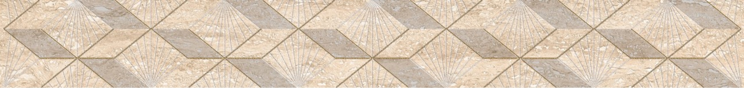 Бордюр Azori Ascoli Beige Diamond 7.5x63 587121002