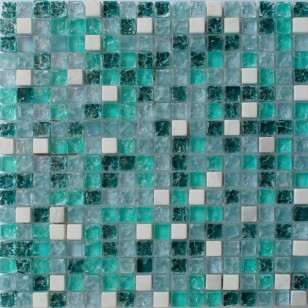 Мозаика Pixmosaic Камень и стекло Комбинированная 1.5x1.5 30x30 GS095B