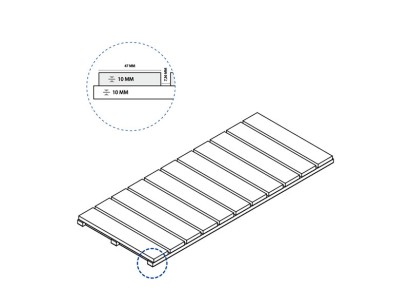 Решетка Italon Contempora X2 Pure Griglia Stream 10 25x60 620090000538