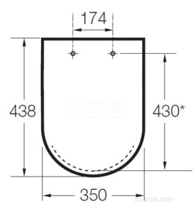 Сиденье для унитаза Roca Debba 8019D000B