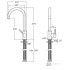 Смеситель для кухни Roca Etna 23.7x39.4 5A7B09B00