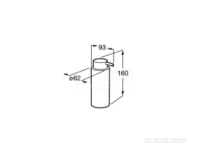 Диспенсер Roca Superinox 9.3x6.2x16 817312002