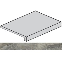Ступень Italon Charme Deluxe Grigio Orobico Scalino Ang Dx Nat угловая правая 33x160 620070001652