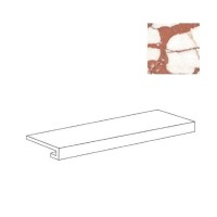 Ступень Фронтальная Flaviker Supreme Hedonism Gradone Top Calacatta Dante Lux 3d Rett 32x120 PF60017906