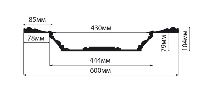 Кессон Decomaster KS61-40 (600x600x104 мм)