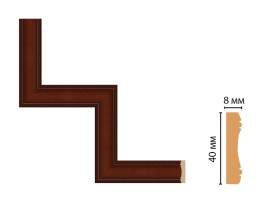 Декоративный угловой элемент Decomaster 187-1-52 (300x300 мм)