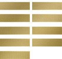 Плитка WOW Gradient Decor Gold Matt 7.5x30 настенная 109169