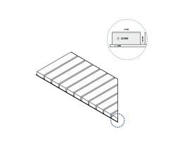 Решетка Italon Magnetique X2 Dark Griglia Stream 20 Sx 25x60 левая 620090000522