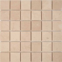 Мозаика Pixmosaic Каменная мозаика из мрамора Crema Nova на сетке 30.5x30.5 PIX228