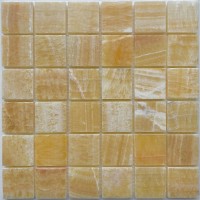 Мозаика Pixmosaic Каменная мозаика из оникса Honey Onyx на сетке 30.5x30.5 PIX307