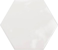 Плитка Ribesalbes Ceramica Geometry Hex White Glossy 15x17.3 настенная PT03134