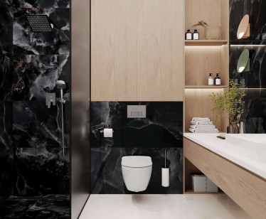 Керамогранит Laparet Andora Black Чёрный Полированный 60x120