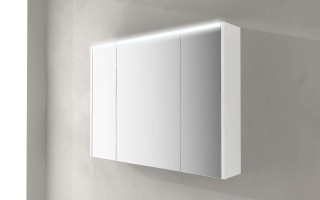 Зеркальный шкаф с LED подсветкой дверей Cezares 92x67x15 84219