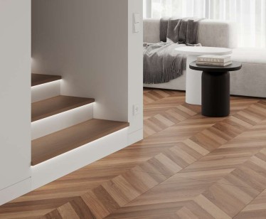 Керамогранит Laparet Wood Canarium Chevron M Тёмно-Бежевый Матовый Карвинг 60x120