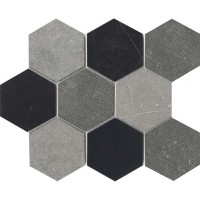 Мозаика L Antic Colonial World Hexagon Texture Black 25.9x29.9 L241717571