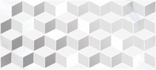 Декор Cersanit Omnia белый геометрия 20x44 15918