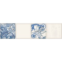 Плитка Eletto Ceramica Faenza Cobalt Ornament Frise 3 15.6x63 настенная 586832005