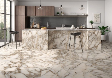 Керамогранит Ceradim Calacatta Fairy Gold Бежевый Полированный 60x60