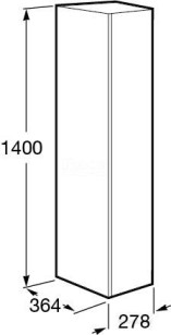 Шкаф-колонна Roca UP 36.4x27.8x140 ZRU9303013