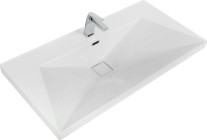 Керамическая раковина Cezares Molveno 100x24x50 Bianco CZR-1188-1000/500