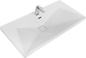 Керамическая раковина Cezares Molveno 100x24x50 Bianco CZR-1188-1000/500