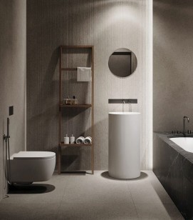 Керамогранит Global Tile Floss Серый Линии 60x120 GT1206018361MR