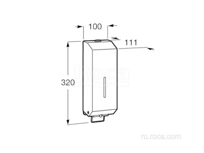 Диспенсер Roca Public 11.1x10x32 817402002