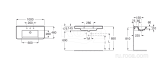 Раковина Roca Dama-N 46x100x17.5 327780000