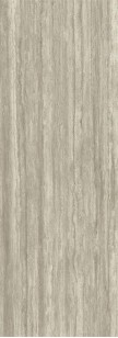 Керамогранит Laminam Italy Hado Travertino Silver Bocciardato натуральный ректифицированный 100x300 LAMF011871_IT