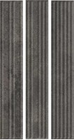 Клинкер Paradyz Carrizo Basalt Elewacja Struktura Stripes Mix Mat 6.6x40