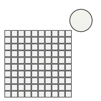 Мозаика Floor Gres B and W Marble White Mat Mosaico 3x3 30x30 767385