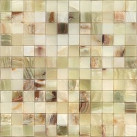 Мозаика Caramelle Mosaic Pietrine 7 mm Onice Jade Verde Pol 29.8x29.8