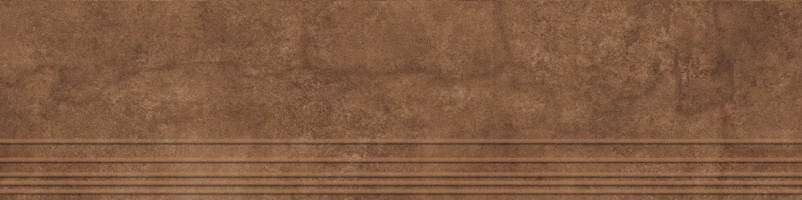 Ступень ProGRES Ceramica Klinker Terrakota коричневый темный, глазурованная граниль 30x120 GNR12030430-GM