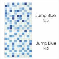 Стеклянная мозаика Bonaparte Jump Blue №6 2.5x2.5 30x30