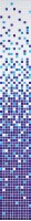 Мозаика Pixmosaic Glass Растяжка Фиолетовая 32.7x261.6 121212122