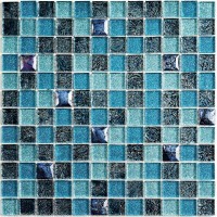 Стеклянная мозаика Bonaparte Satin Blue 2.3x2.3 30x30