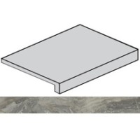 Ступень Italon Charme Deluxe Grigio Orobico Scalino Front Nat 33x160 620070001644