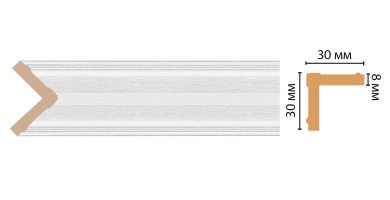 Угол Decomaster 116-16 (30x30x2400 мм)