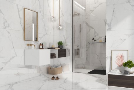 Керамогранит Global Tile Arrow Белый 60x120 GT1206012703PSiR