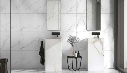 Керамогранит Global Tile Arrow Белый 60x120 GT1206012703PSiR