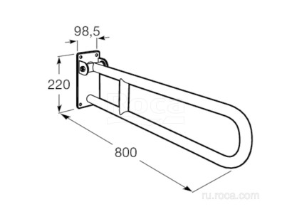 Поручень Roca Access Pro 80x9.9x22 816986009
